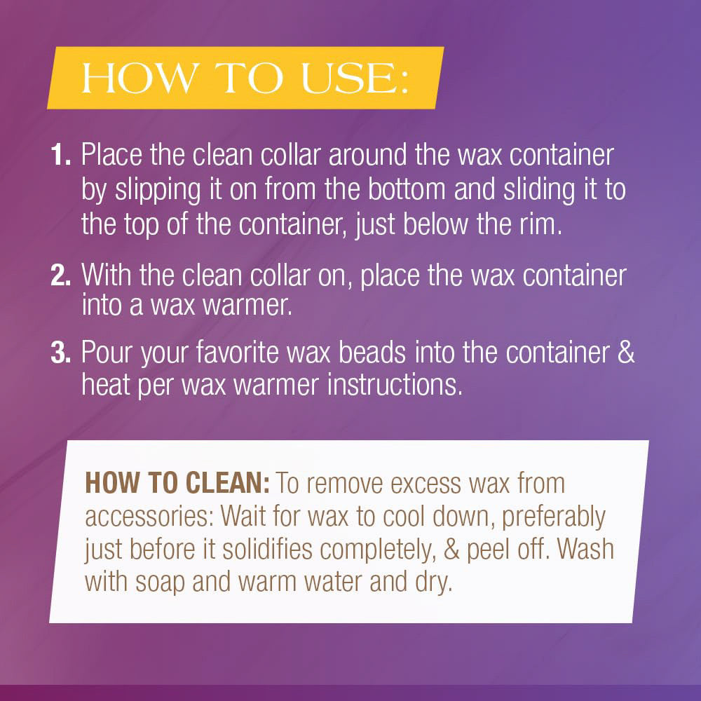 GiGi Silicone Wax Reusable Container with Clean Collar, 14 Oz