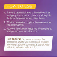 GiGi Silicone Wax Reusable Container with Clean Collar, 14 Oz