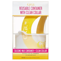 GiGi Silicone Wax Reusable Container with Clean Collar, 14 Oz