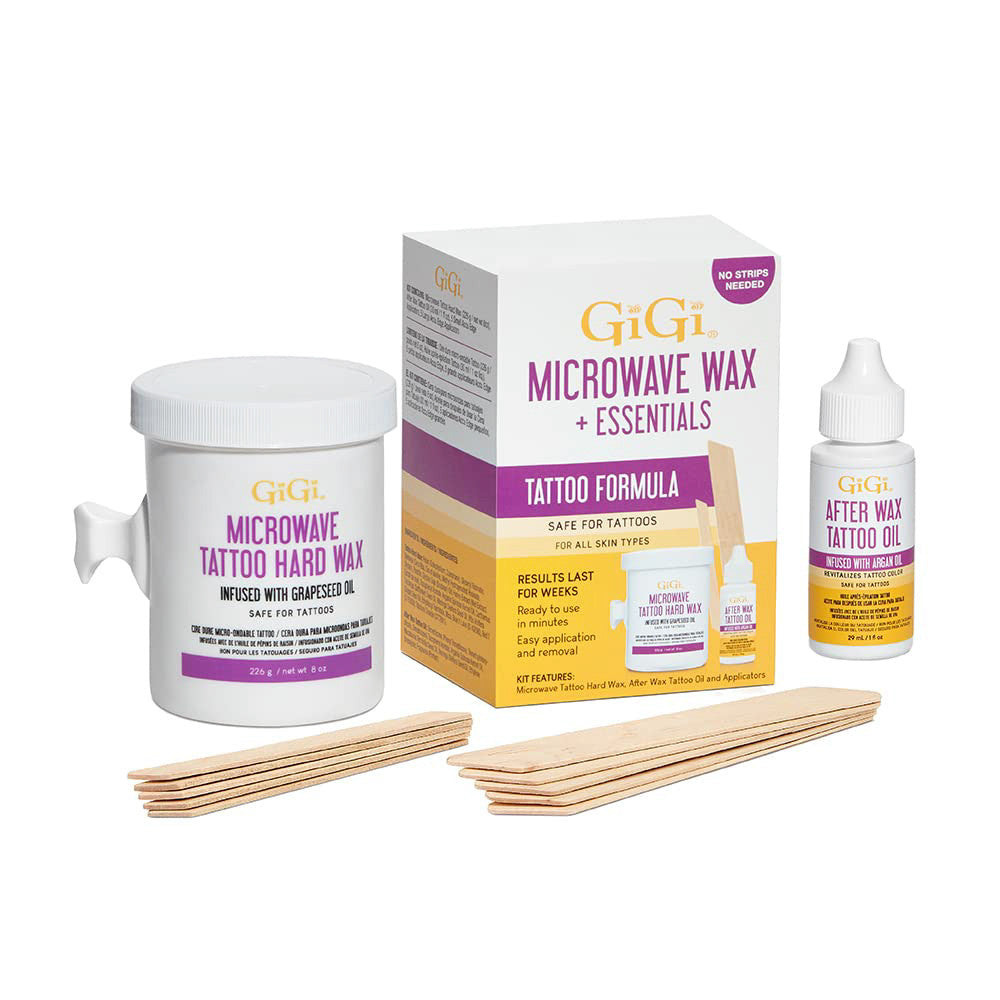 GiGi Microwave Tattoo Hard Wax Plus Essentials, 1 Ea