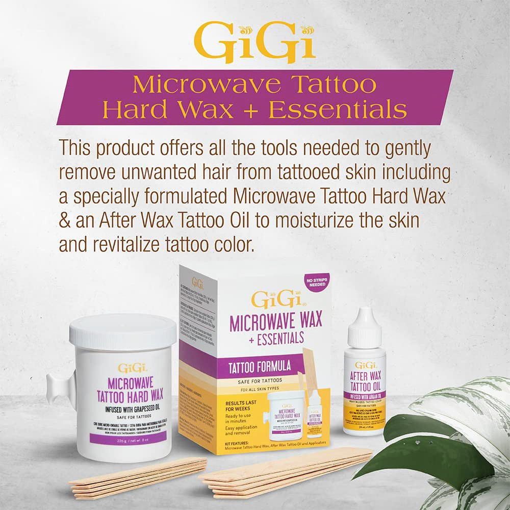 GiGi Microwave Tattoo Hard Wax Plus Essentials, 1 Ea