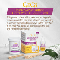 GiGi Microwave Tattoo Hard Wax Plus Essentials, 1 Ea