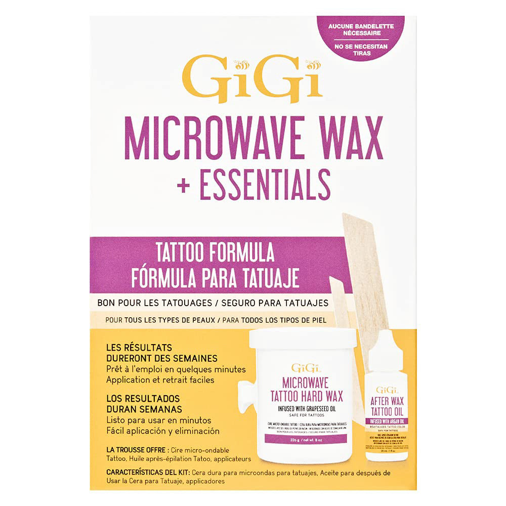 GiGi Microwave Tattoo Hard Wax Plus Essentials, 1 Ea