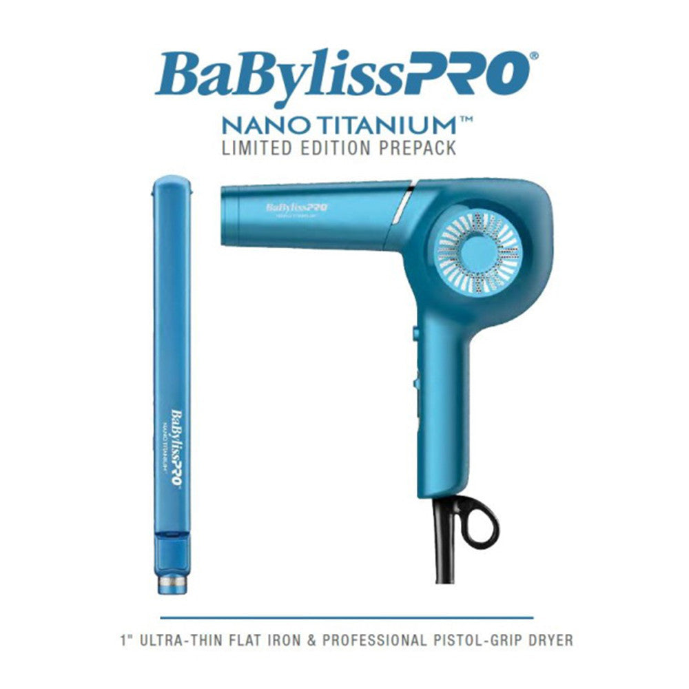 Babyliss Pro Nano Titanium 1 Inch Ultra-Thin Straightener & Professional Hair Dryer, 1 Ea