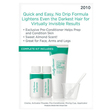 Sally Hansen Extra Strength Creme Hair Bleach For Face, Arms And Legs, Kit