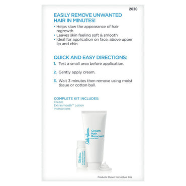 Sally Hansen Creme Hair Remover Kit for Face, 2.5 Oz