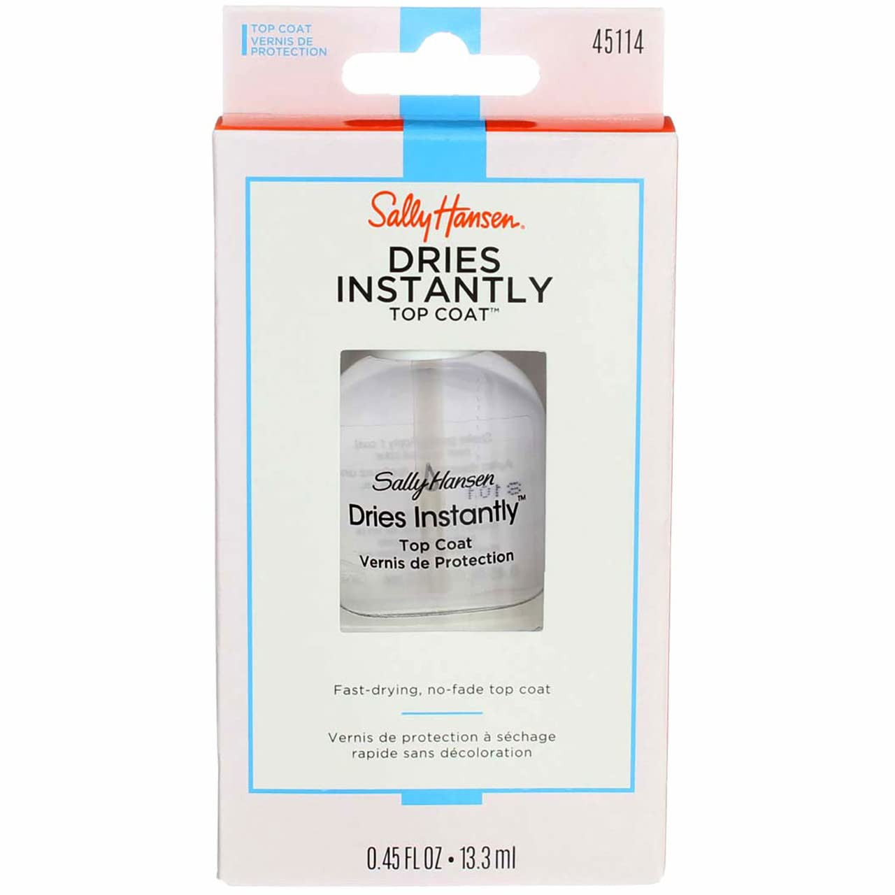 Sally Hansen Nail Top Coat, Dries Instantly, 0.45 Oz