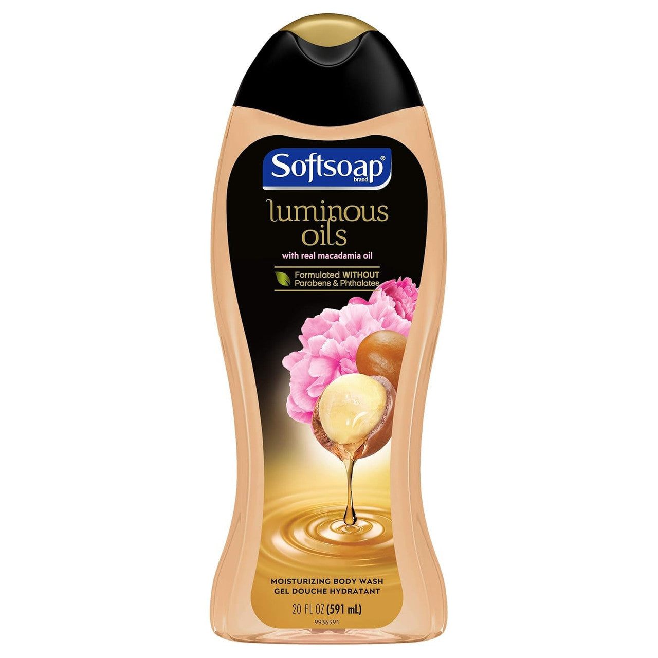 Softsoap Moisturizing Body Wash, Macadamia Oil and Soft Peony, 20 Oz