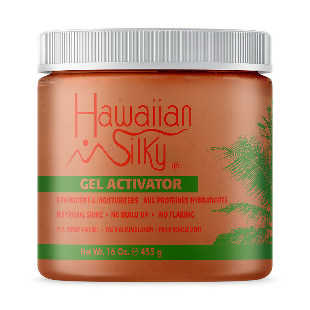 Hawaiian Silky Regular Gel Activator for Shine Hair, 16 Oz