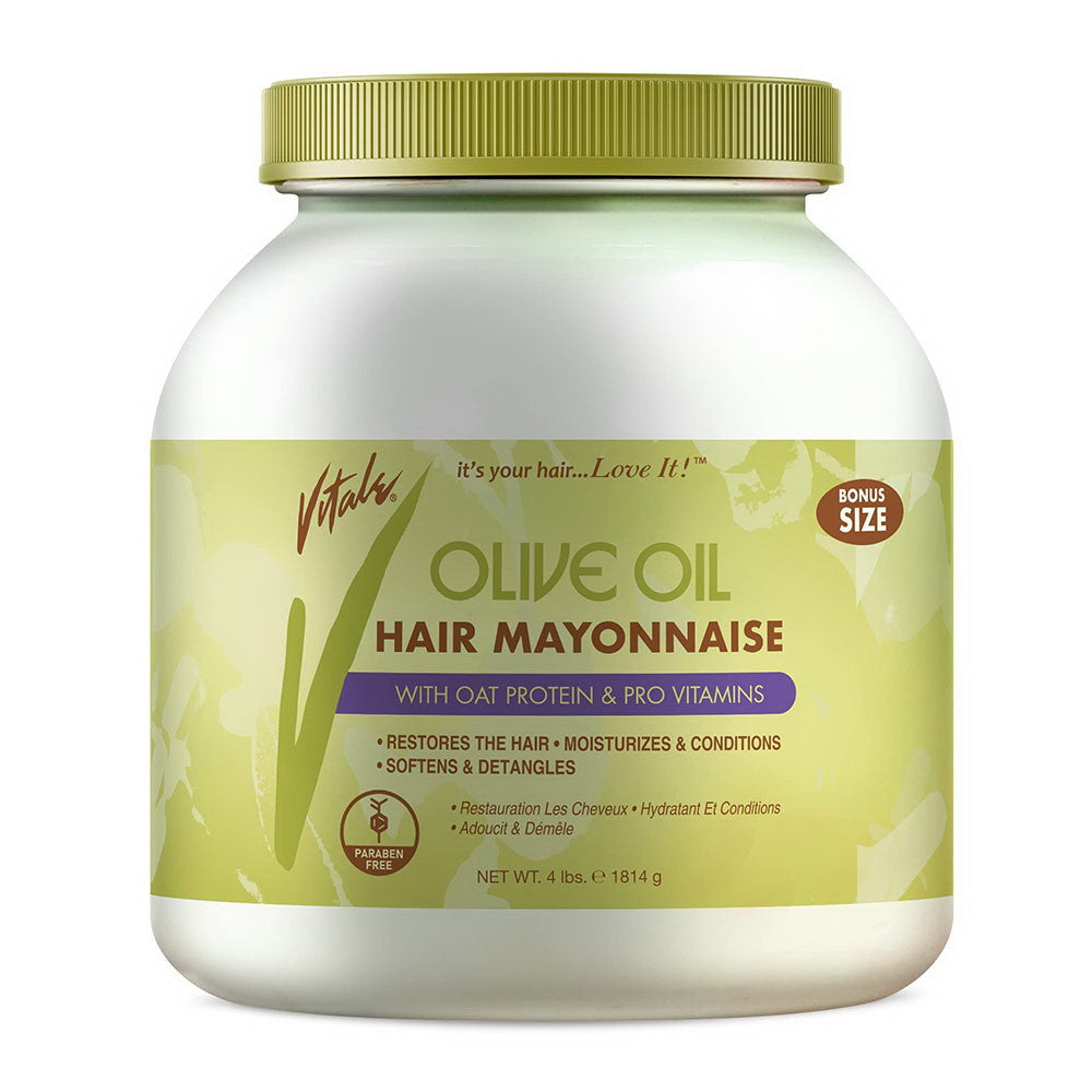 Vitale Olive Oil Hair Mayonnaise for Conditioning Hair, 4 Lb