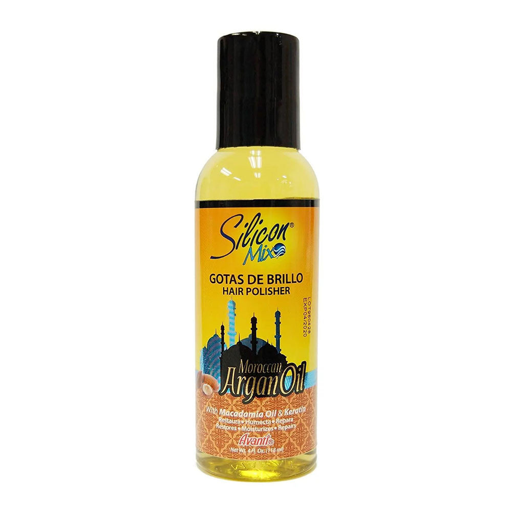Silicon Mix Moroccan Argan Oil Gotas De Brillo Hair Polisher, 4 Oz