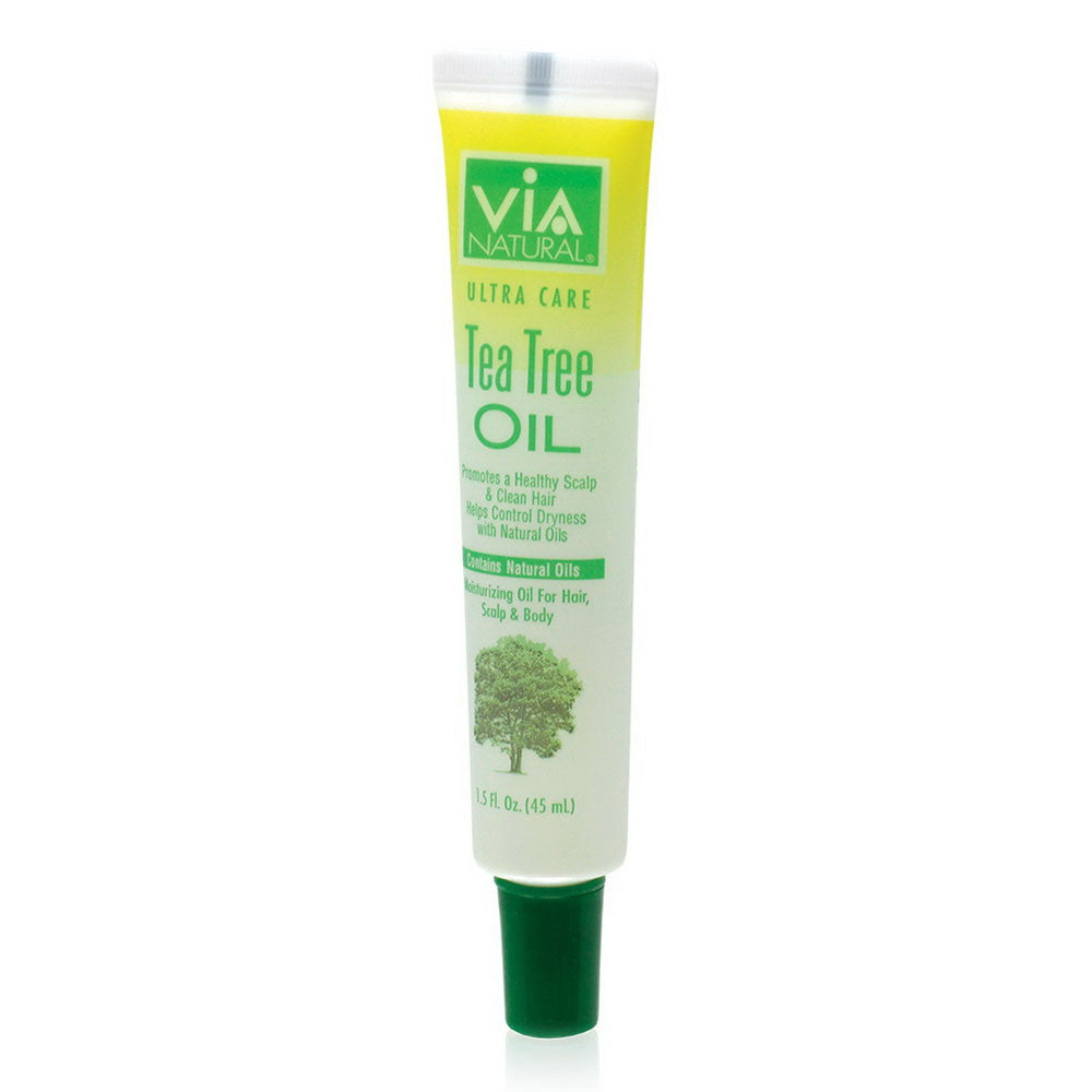 VIA Natural Ultra Care Tea Tree Oil for Hair and Scalp, 1.5 Oz, 24 Ea