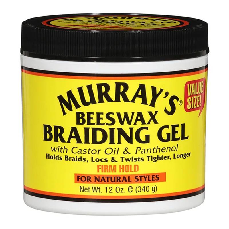 Murrays Beeswax Braiding Gel for Natural Hair Styles 12Oz (340g)