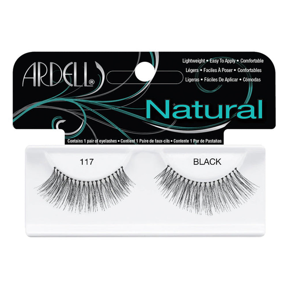 Ardell Fashion Natural Eye Lashes 117 Black, 1 Ea