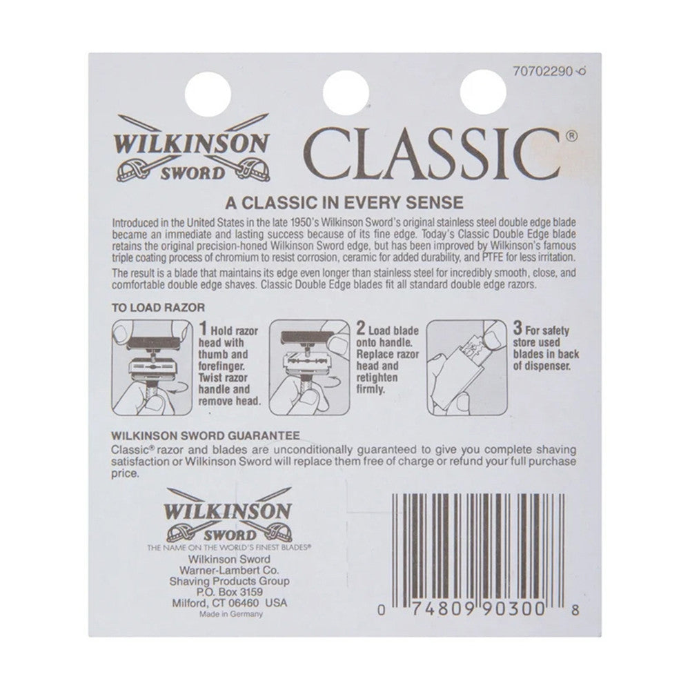 Wilkinson Sword Classic Double Edge Blades, 5 Ea