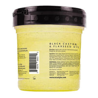 Eco Professional Black Castor and Flaxseed Oil Styling Gel, 8 Oz
