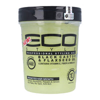 Eco Professional Black Castor and Flaxseed Oil Styling Gel, 32 Oz