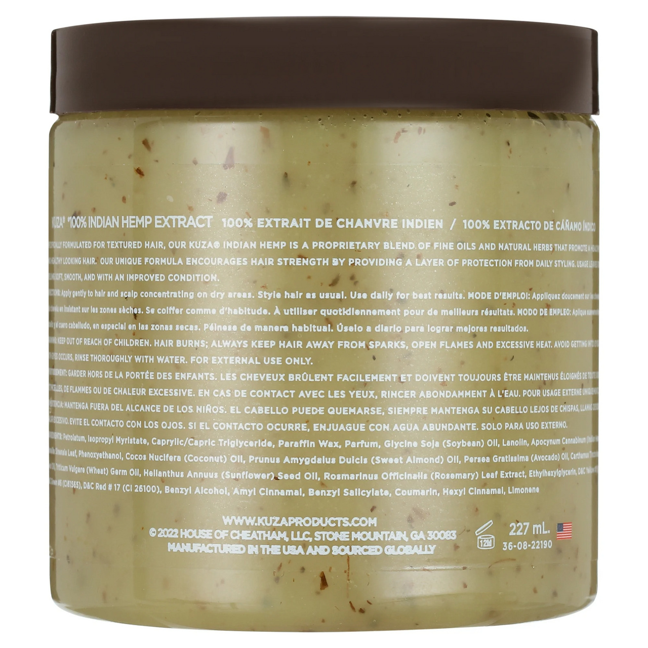 Kuza Indian Hemp Hair and Scalp Treatment, 8 Oz