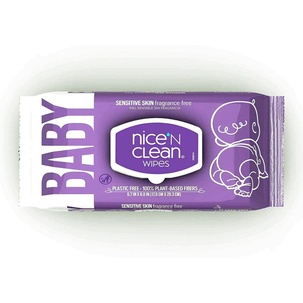 Nice N Clean Baby Wipes, Sensitive Skin, 56 Ea