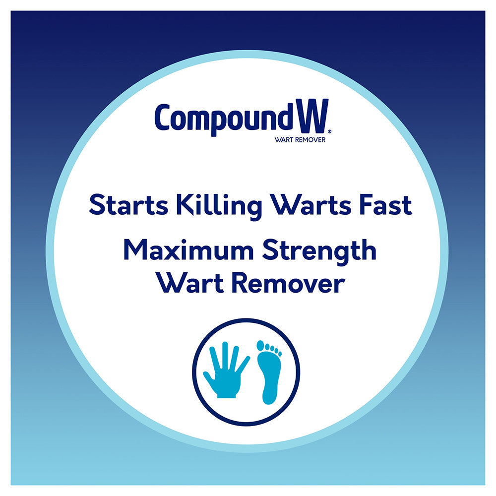 Compound W Maximum Strength One Step Invisible Wart Remover Strips, 14 Ea