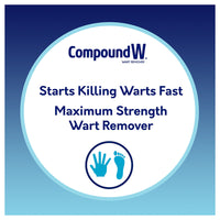 Compound W Maximum Strength One Step Invisible Wart Remover Strips, 14 Ea
