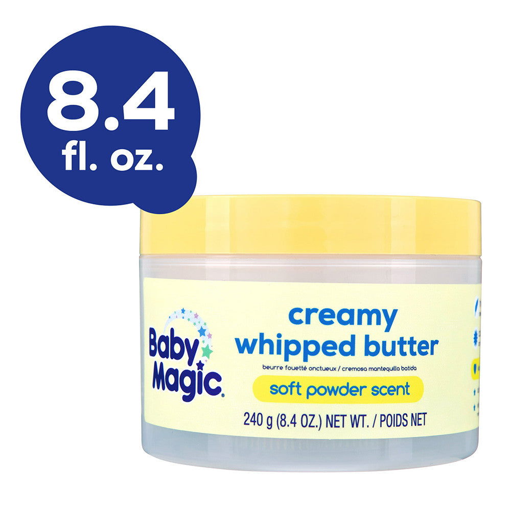 Baby Magic Creamy Whipped Butter, Soft Powder Scent, 8.4 Oz