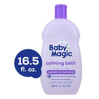 Baby Magic Chamomile Calming Baby Bath for Infants and Tear Free Lavender, Hypoallergenic, 16.5 Oz