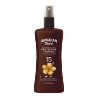 Hawaiian Tropic Protective Tanning Sunscreen Oil Spray, SPF 15, 8 Oz