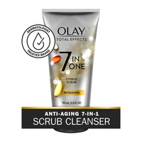 Olay Skincare Total Effects Face Wash, 7 in 1 Refreshing Citrus Scrub, Facial Cleanser, 5 Oz