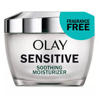 Olay Sensitive Face Moisturizer Anti Aging Soothing Cream, 1.7 Oz