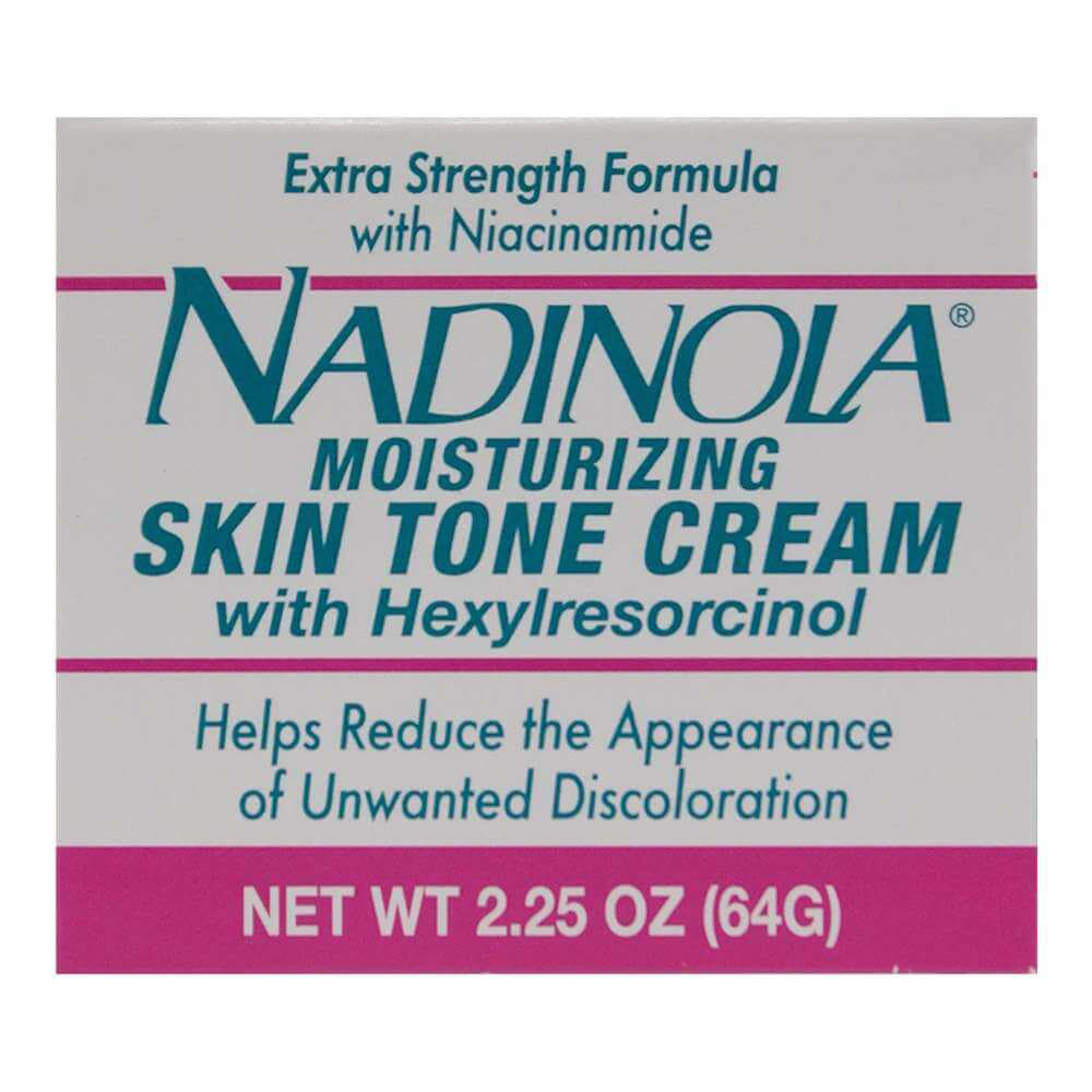 Nadinola Moisturizing Skin Tone Cream Niacinamide and Hexylresorcinol 2.25 Oz (64g)
