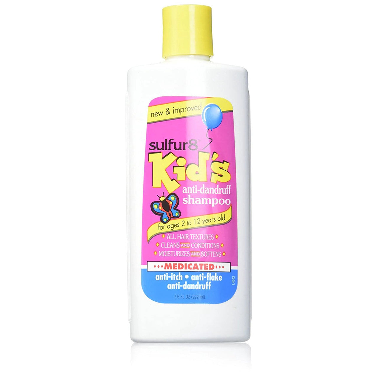 Sulfur8 Kids Anti-Dandruff Shampoo For All Hair Textures, Medicated, 7.5 oz