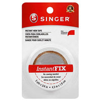 Singer Instant Fix Hems 'N-Cuffs Double Sided Fabric Tape 5 Yards 3/4 Inch, 1 Ea