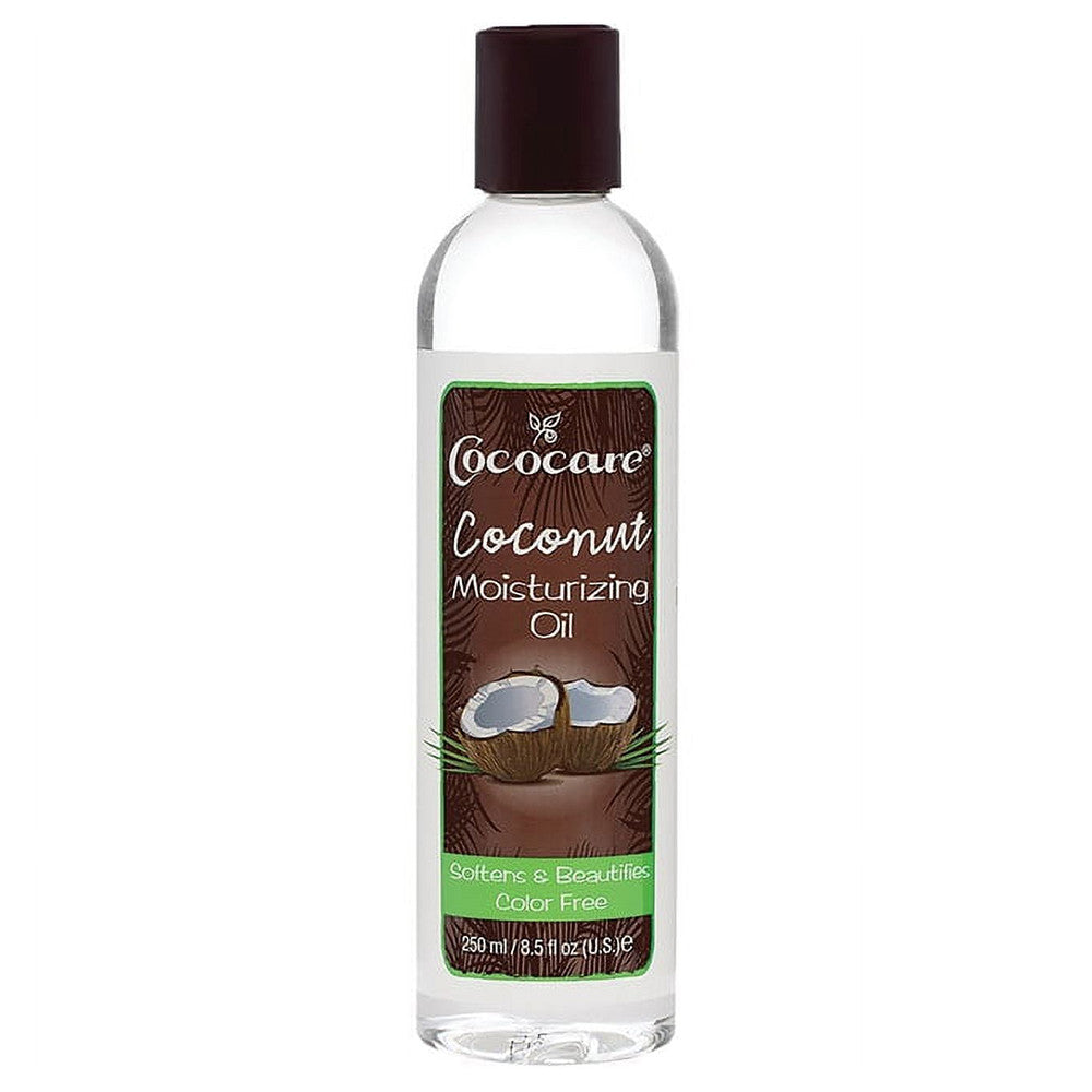 Cococare Coconut Moisturizing Oil Softens and Beautifies, Color Free, 9 Oz