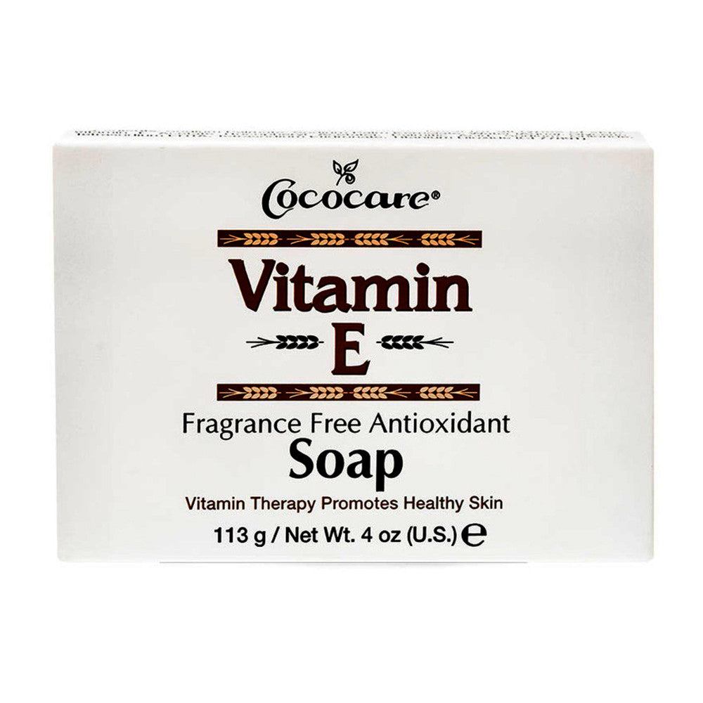 Cococare, Vitamin E Bar Soap, Fragrance Free Antioxidant, 4 oz