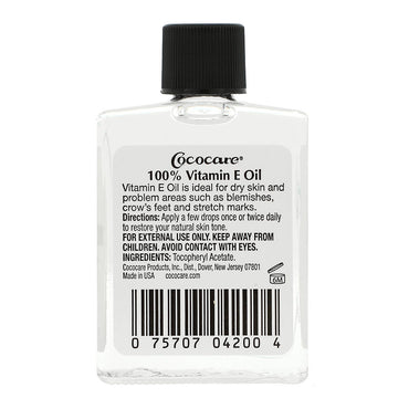 Cococare 100% Vitamin E Moisturizing Oil 28000 Iu For Dry Skin, 1 Oz