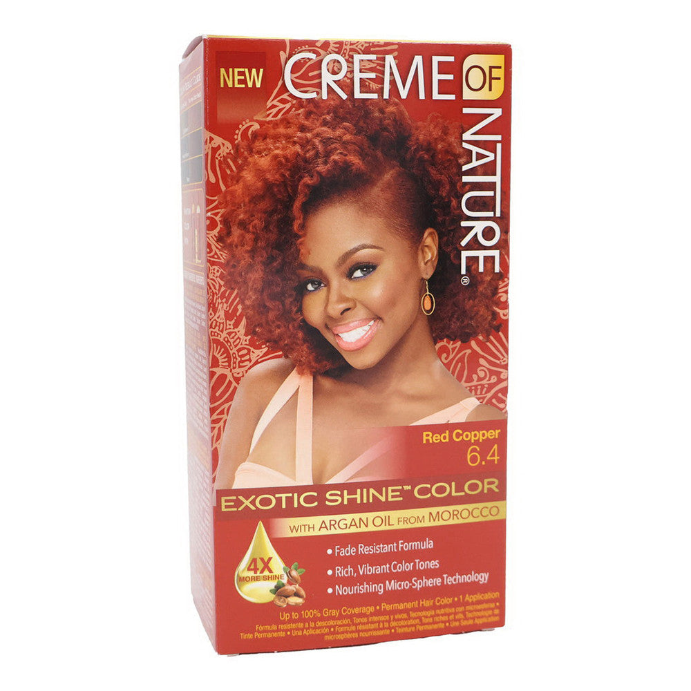 Creme Of Nature Color #6.4 Red Copper Exotic Shine With Argan Oil, 1 Ea