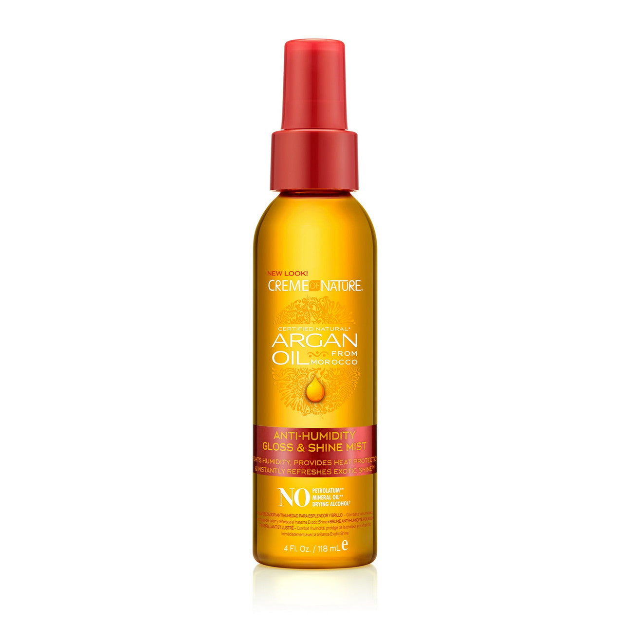 Creme Of Nature with Argan Oil Anti Humidity Gloss And Shine Hair Mist, 4 Oz