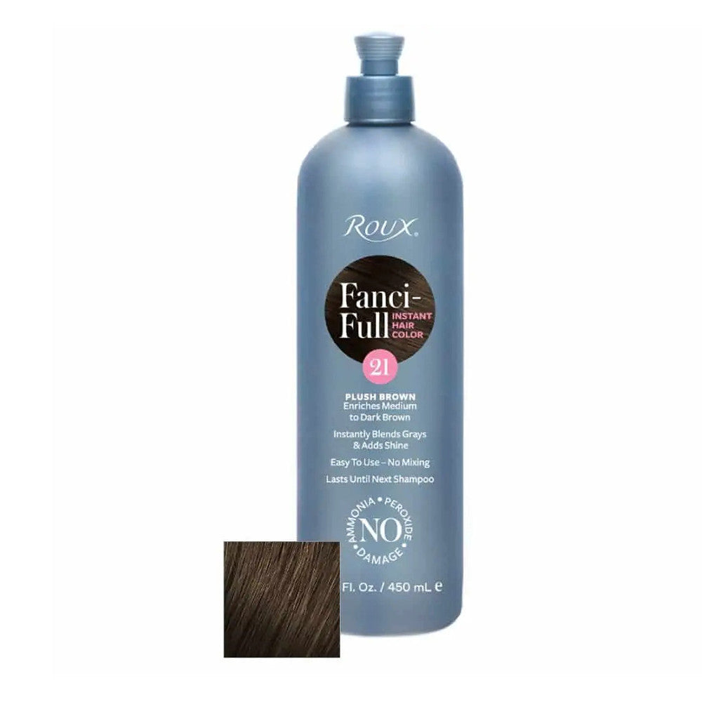 Roux Fanci-Full Instant Hair Color, 21 Plush Brown, 15.2 Oz