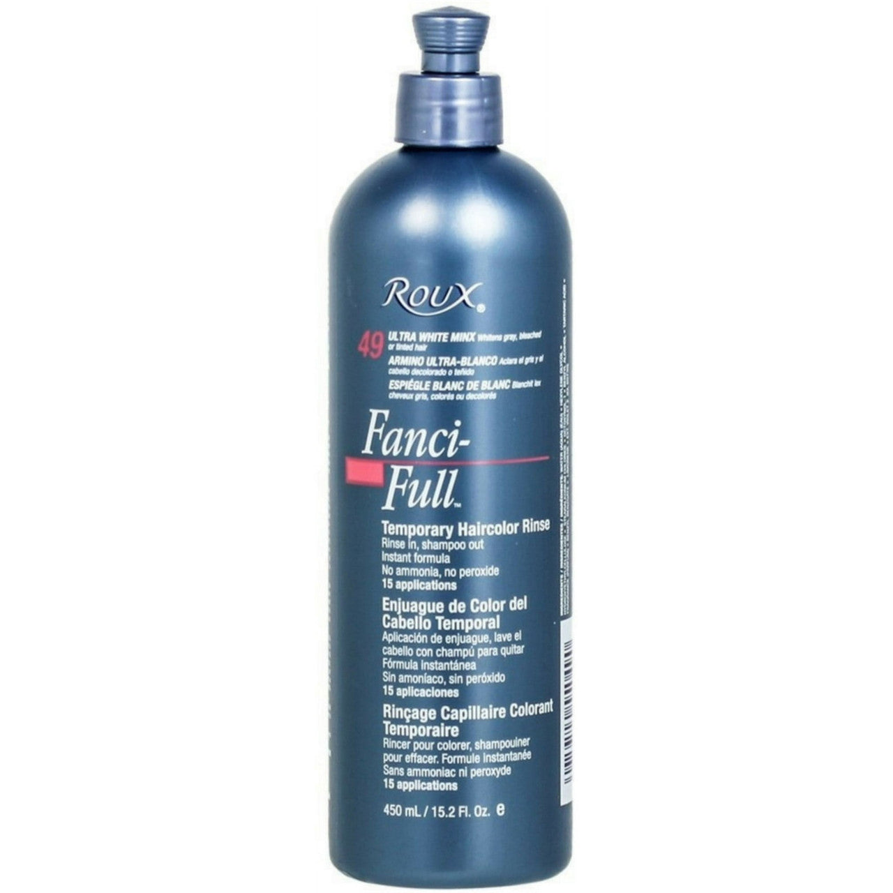 Roux Fanci-Full Temporary Color Rinse 49 Ultra White Minx, 15.2 Oz