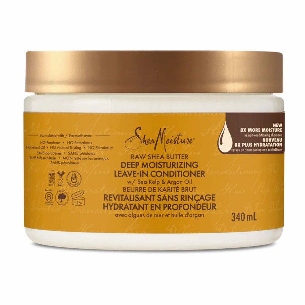 Shea Moisture Raw Shea Butter Deep Moisturizing Leave In Conditioner, 12 Oz