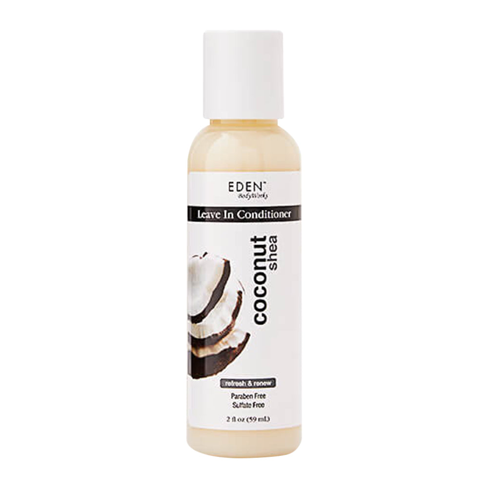 Eden BodyWorks Coconut and Shea Leave In Conditioner for Moisturizing Hair 2Oz (59ml)