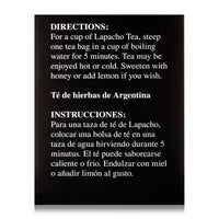 Hobe Labs Treasure of The Incas PAU DArco Herbal Tea Bags, 54 Ea