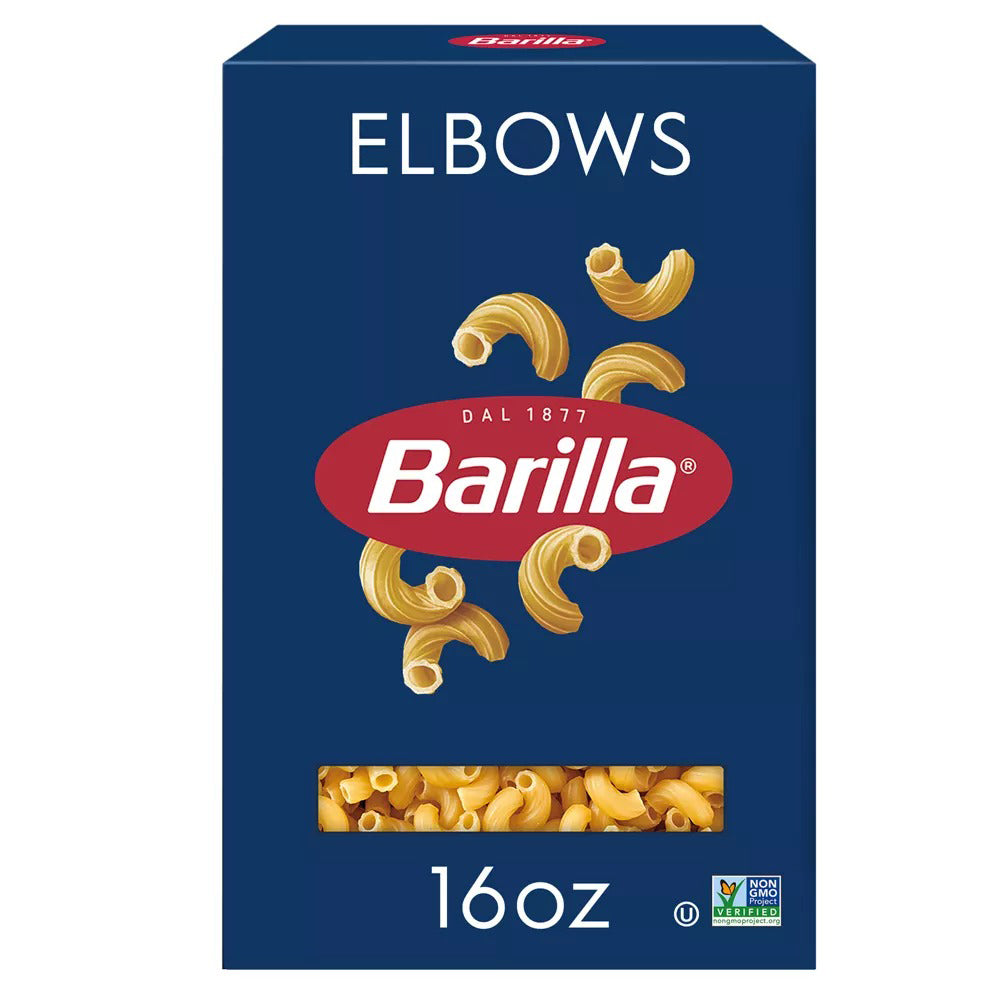 Barilla Cooks Perfectly Holds Sauce Elbow Macaroni Pasta 16Oz (454g)