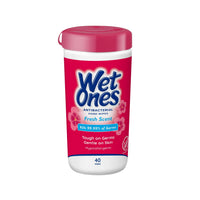 Wet Ones Antibacterial Hand And Face Wipes, Fresh Scent - 40 Ea
