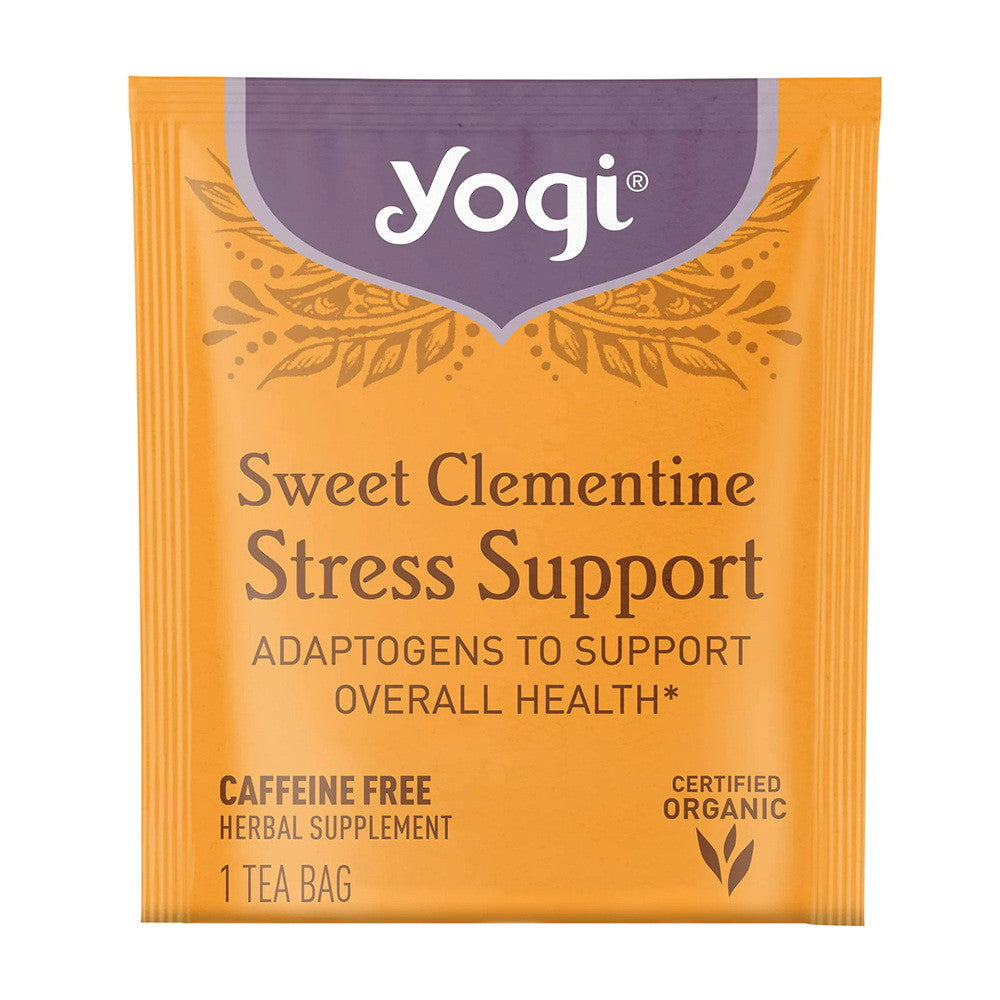 Yogi Tea Sweet Clementine Stress Support Tea Bags, Caffeine Free, 16 Ea