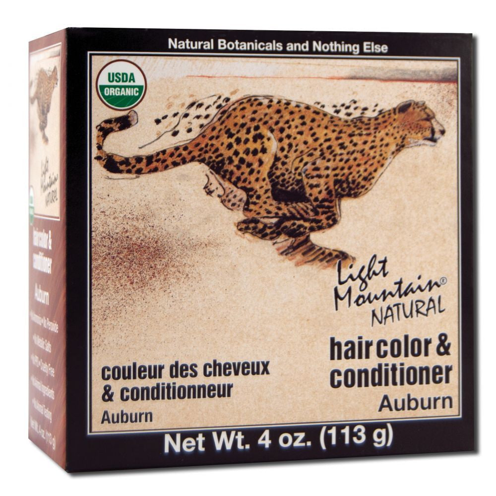 Light Mountain Natural Hair Color And Conditioner, Auburn 4 Oz