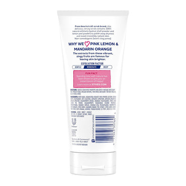 St. Ives Radiant Skin Pink Lemon and Mandarin Orange Face Scrub, 6 oz