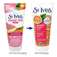 St. Ives Radiant Skin Pink Lemon and Mandarin Orange Face Scrub, 6 oz