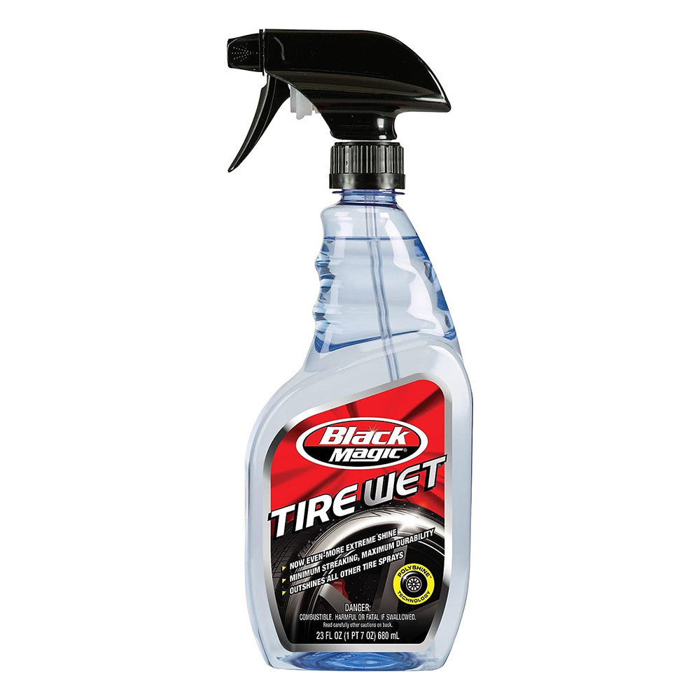 Black Magic Tire Wet Spray, Long Lasting Extreme Shine, 23 Oz